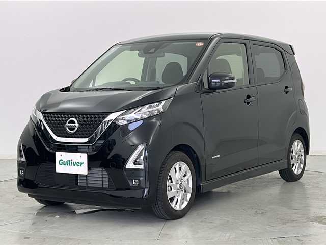 日産 デイズ ハイウェイスターX 宮城県 2022(令4)年 1.2万km ブラック ワンオーナー/エマージェンシーブレーキ/車線逸脱警報/オートハイビーム/ソナー/純正7インチSDナビ/・BT.USB.CD.DVD.SD/バックカメラ/フルセグTV/純正ドライブレコーダー（FR）/LEDヘッドライト/LEDフォグライト/ステアリングスイッチ/プッシュスタート/スマートキー×2/アイドリングストップ/純正フロアマット/純正14インチAW/防眩ミラー/横滑り防止