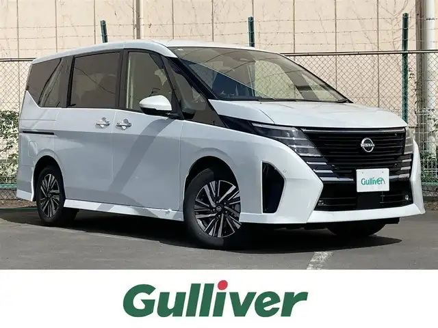 日産 セレナ e－パワー ハイウェイスター V 東京都 2025(令7)年 0.1千km プリズムホワイト 登録済未使用車/純正12.3型ナビ/フルセグTV/Bluetooth/インテリジェントルームミラー/プロパイロット/アラウンドビューモニター/ハンズフリーオートスライドドア/ETC2.0/前後ドライブレコーダー