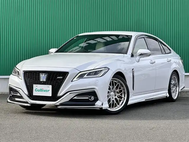 トヨタ クラウン ハイブリッド RS アドバンス 宮城県 2021(令3)年 6.3万km プレシャスホワイトパール セーフティパッケージプラス/・デジタルインナーミラー/・パーキングサポートブレーキ/リアカメラディテクション/・パノラミックビューモニター/＝＝＝/モデリスタエアロ（F/S/R）/セーフティセンス/・レーントレーシングアシスト/・レーダークルーズコントロール/・プリクラッシュセーフティ/・アダプティブハイビーム/・ロードサインアシスト/・先行車発進告知機能/・ドライバー異常時対応システム/ブラインドスポットモニター/リアクロストラフィックオートブレーキ/リアクロストラフィックアラート/カラーヘッドアップディスプレイ/純正12.3インチナビ/・CD/DVD/・Blu-ray/・Bluetooth/・AppleCarPlay/AndroidAuto/・フルセグTV/ビルトインETC/ドライブレコーダー/本革シート/パワーシート（運転席メモリー機能付）/シートヒーター/ベンチレーション/革巻きステアリング/ステアリングヒーター/パドルシフト/電動パーキングブレーキ/ブレーキホールド/3眼LEDヘッドランプ/社外19インチAW（WORK）