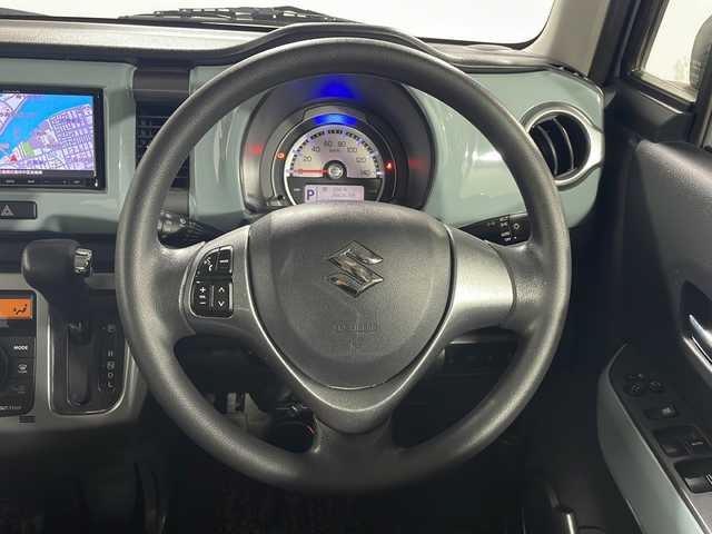 スズキ ハスラー タフワイルド 広島県 2018(平30)年 3.7万km オフブルーメタリック/ブラック 2トーン 社外ナビ/バックカメラ/シートヒーター（運転席/助手席）/デュアルカメラブレーキサポート/車線逸脱警報/HIDヘッドランプ/オートライト/フォグランプ/スマートキー/ステアリングスイッチ/ETC