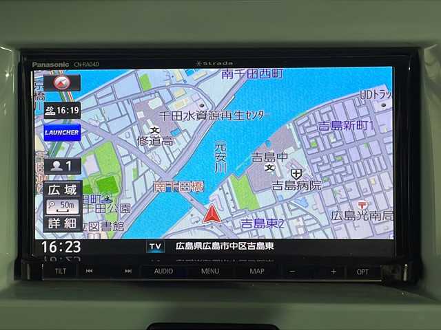 スズキ ハスラー タフワイルド 広島県 2018(平30)年 3.7万km オフブルーメタリック/ブラック 2トーン 社外ナビ/バックカメラ/シートヒーター（運転席/助手席）/デュアルカメラブレーキサポート/車線逸脱警報/HIDヘッドランプ/オートライト/フォグランプ/スマートキー/ステアリングスイッチ/ETC
