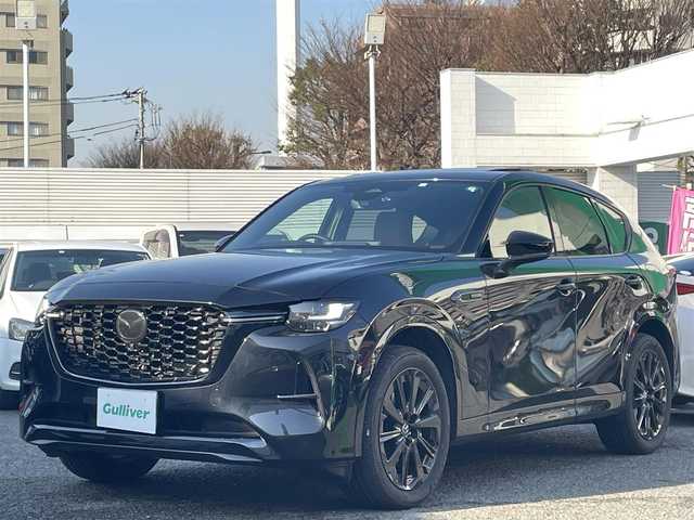 マツダ ＣＸ－６０ XD HV プレミアムスポーツ 東京都 2023(令5)年 2.5万km ジェットブラックマイカ 純正メモリナビ/（フルセグ/BT/FM/AM）/４WD/全方位カメラ/サンルーフ/BOSEサウンド　/レーダークルーズコントロール/ブラインドスポットモニター/レーンキープアシスト/ステアリングヒーター/パドルシフト/オートホールド/前席パワーシート/前席エアシート/全席シートヒーター/ハーフレザーシート/LEDヘッドライト/オートハイビーム/純正２０inAW/置くだけ充電/スマートキー/スペアキー１本/ドライブレコーダー/ETC