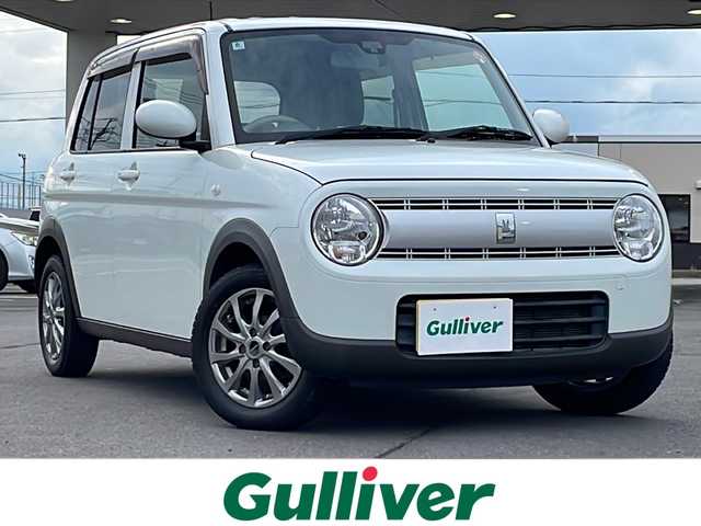スズキ ラパン G 道北・旭川 2016(平28)年 6.8万km パールホワイト ・4WD/・社外ナビ/CD/DVD/SD/BT/ワンセグ/・スマートキー/・プッシュスタート/・衝突軽減ブレーキ/・横滑り防止/・運転席シートヒーター/・ライトレベライザー/・ミラーヒーター