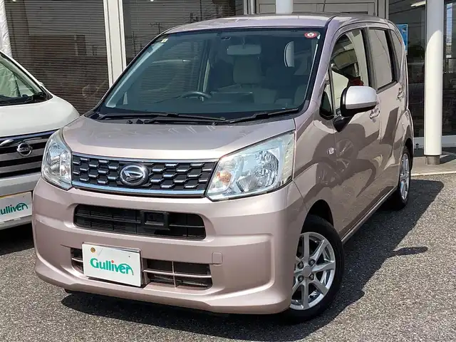 ダイハツ ムーヴ X SA 千葉県 2015(平27)年 3.3万km ライトローズマイカメタリック ワンオーナー/プッシュスタート/SDナビ　TV/DVD/CD/BT/MS/   NSZN-W65/バックカメラ/スマートキースペアキー/ETC/取扱説明書/保証書