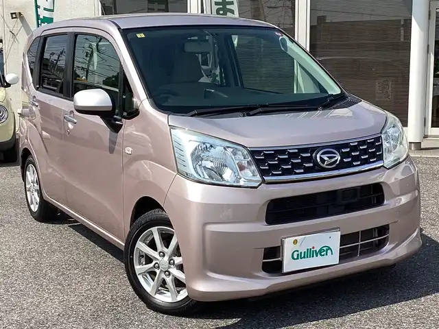 ダイハツ ムーヴ X SA 千葉県 2015(平27)年 3.3万km ライトローズマイカメタリック ワンオーナー/プッシュスタート/SDナビ　TV/DVD/CD/BT/MS/   NSZN-W65/バックカメラ/スマートキースペアキー/ETC/取扱説明書/保証書
