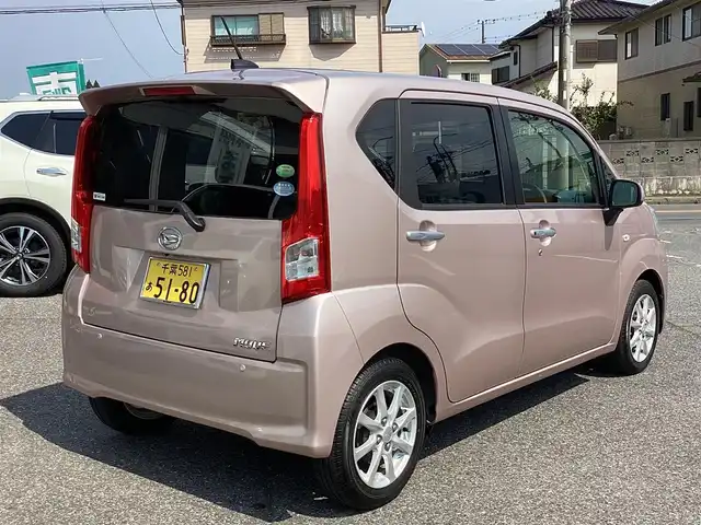 ダイハツ ムーヴ X SA 千葉県 2015(平27)年 3.3万km ライトローズマイカメタリック ワンオーナー/プッシュスタート/SDナビ　TV/DVD/CD/BT/MS/   NSZN-W65/バックカメラ/スマートキースペアキー/ETC/取扱説明書/保証書