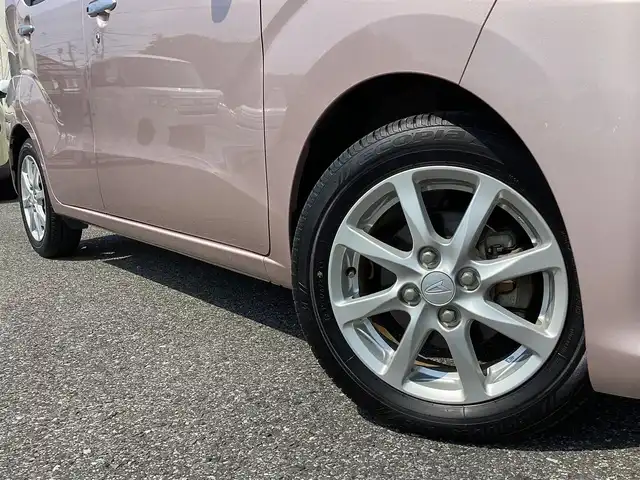 ダイハツ ムーヴ X SA 千葉県 2015(平27)年 3.3万km ライトローズマイカメタリック ワンオーナー/プッシュスタート/SDナビ　TV/DVD/CD/BT/MS/   NSZN-W65/バックカメラ/スマートキースペアキー/ETC/取扱説明書/保証書