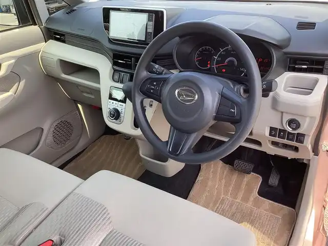 ダイハツ ムーヴ X SA 千葉県 2015(平27)年 3.3万km ライトローズマイカメタリック ワンオーナー/プッシュスタート/SDナビ　TV/DVD/CD/BT/MS/   NSZN-W65/バックカメラ/スマートキースペアキー/ETC/取扱説明書/保証書
