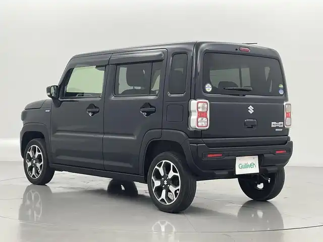 スズキ ハスラー HYBRID X 熊本県 2020(令2)年 3.9万km ブルーイッシュブラックパール3 ワンオーナー　/禁煙車　/社外ナビ（ＣＤ・ＤＶＤ・フルセグ・ＢＴ・ＳＤ・ｉｐｏｄ）/ビルトインＥＴＣ　/後ろのみコーナーセンサー　/前席シートヒーター/スズキセーフティサポート/・誤発進抑制機能/・車線逸脱警報/・ふらつき警報機能/・先行車発進お知らせ機能/・標識認識システム/・後退時ブレーキサポート/・後方誤発進抑制機能/横滑り防止/アイドリングストップ/純正フロアマット/純正１５インチAW/オートライト/LEDヘッドライト/フォグライト/スマートキー/プッシュスタート/スペアキー1本/保証書/取扱説明書