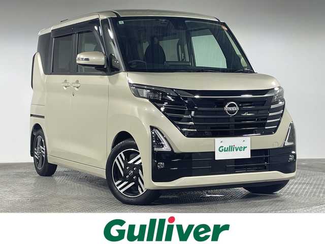 日産 ルークス HWS X プロパイロットED 神奈川県 2024(令6)年 0.4万km フローズンバニラパール プロパイロット/純正ディズプレイオーディオ　ナビ機能なし/Bluetooth/全方位カメラ/オートホールド/ドライブレコーダー/インテリジェントミラー/ETC/インテリジェントキー/プッシュスタート/ステアリングスイッチ/オートライト/両側パワースライドドア/アイドリングストップ/SOSコール/シートリフター/LEDヘッドライト/フォグランプ/電動格納ミラー/ウィンカーミラー/純正フロアマット/純正バイザー