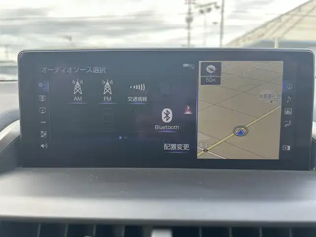 レクサス ＮＸ 300h バージョンL 岡山県 2019(令1)年 9.3万km グラファイトブラックガラスフレーク 登録時走行距離93041km/純正12.3インチナビ/フルセグTV(AM.FM.CD.DVD.TV.BT)/パノラミックビューモニター/ヘッドアップディスプレイ/ドライブレコーダー/シートヒーター/エアシート/ステアリングヒーター/クリアランスソナー/衝突軽減ブレーキ/レーダークルーズコントロール/レーンディパーチャーアラート/オートライト/オートマチックハイビーム/アイドリングストップ/パワーバックドア/18インチ純正AW/純正フロアマット/本革シート/全席パワーシート/３眼ＬＥＤライト