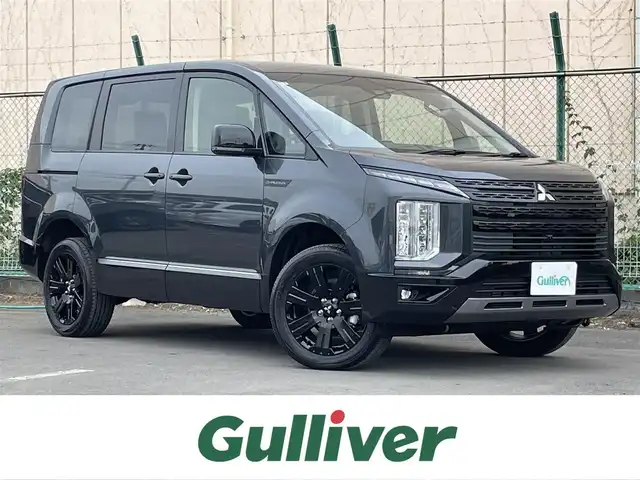 三菱 デリカＤ：５ シャモニー 東京都 2025(令7)年 0.1千km グラファイトグレーメタリック/ブラックマイカ 登録済未使用車　/純正１１型メモリナビフルセグ　/・BluetoothAudio/HDMI/USB/・CD/SD/DVD/AM/FM/純正１２型後席モニター　/アラウンドビュー モニター/ｅアシスト　/（予防安全技術）/・衝突被害軽減ブレーキシステム/・車線逸脱警報システム/・レーダークルーズコントロール　/・オートマチックハイビーム/・誤発進抑制機能/・後退時車両検知機能/ハーフレザーシート/両側パワースライドドア　/パワーバックドア　/アイドリングストップ/スペアキーX１/保証書＆取説