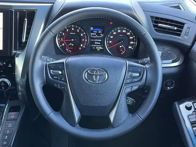 トヨタ アルファード S タイプゴールドⅡ 道央・札幌 2021(令3)年 2.8万km ホワイトパールクリスタルシャイン ４WD/モデリスタエアロ/純正ナビ/AM/FM/USB/BT/トヨタセーフティセンス/プリクラッシュセーフティ/横滑り防止装置/レーダークルーズコントロール/レーンキープアシスト/クリアランスソナー/ブラインドスポットモニター/パーキングサポートブレーキ/リアクロストラフィックアラート/ロードサインアシスト/バックカメラ/ビルトインETC2.0/ドライブレコーダー/アイドリングストップ/ECOMODE/デジタルインナーミラー/両側パワースライドドア/パワーバックドア/2列目オットマン/ハーフレザーシート/革巻きステアリング/ステアリングリモコン/AC100V/電動パーキング/ブレーキホールド/MTモード付AT/プッシュスタート/スマートキー/LEDヘッドライト/オートライト/フォグランプ/電動格納ミラー/ウィンカーミラー/フロアマット/ドアバイザー