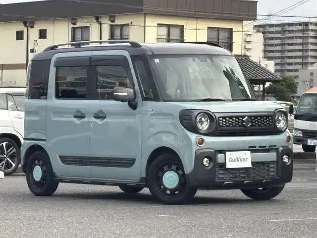スズキ スペーシア ギア HYBRID XZ 愛知県 2021(令3)年 2.8万km オフブルーメタリック/ガンメタリック2トーンルーフ /禁煙/ワンオーナー//フルセグナビ/CD/DVD/BT/SD/MSV/USB/BT//全方位カメラ/前後ドラレコ/HUD//両側パワースライドドア//シートバックテーブル/リアロールサンシェード//リアサーキュレーター/バニティミラー//オートリトラウィンカーミラー//純正LEDオートライト/オートハイビーム//純正LEDフォグ//純正フロアマット/純正ドアバイザー//プッシュスタート/スマートキー//ルーフレール//デュアルカメラブレーキサポート/ACC/RSA//前後誤発進抑制/車線逸脱警報//ふらつき警報/先行車発進告知//新車時保証書//取扱説明書//スペアスマートキー