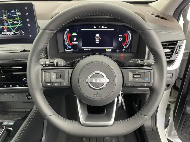 日産 エクストレイル G e－4ORCE 富山県 2022(令4)年 4.2万km ブリリアントホワイトパール/スーパーブラック 2トーン ワンオーナー/4WD/パノラミックガラスルーフ/純正12.3インチナビ/（AM/FM/USB/BT/AppleCarPlay/AndroidAuto）/フルセグTV/アラウンドビューモニター/BOSEサウンドシステム/ヘッドアップディスプレイ/プロパイロット/衝突被害軽減ブレーキ/アダプティブクルーズコントロール/レーンキープアシスト/ブラインドスポットモニター/オートマチックハイビーム/LEDヘッドライト/クリアランスソナー/電動リアゲート/レザーシート/全席シートヒーター/デジタルインナーミラー/置くだけ充電/ドライブレコーダー前後/ビルトインETC2.0/AC100V充電/純正１９インチAW/スマートキー×２/プッシュスタート/取扱説明書/保証書