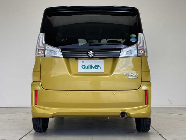 スズキ ソリオ バンディット HV MV 愛知県 2018(平30)年 3万km ラッシュイエローメタリック/ブラック2トーンルーフ スズキセーフティサポート/純正8型ナビ/片側パワースライド/全方位カメラ/レーダークルーズコントロール/バックカメラ/コーナーセンサー/純正アルミホイール/LEDヘッドライト/オートマチックハイビーム/ETC/衝突軽減システム/フルセグ/CD DVD/Bluetooth/ステアリングスイッチ/スマートキー/プッシュスタート