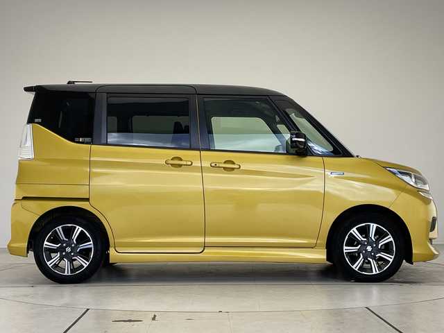 スズキ ソリオ バンディット HV MV 愛知県 2018(平30)年 3万km ラッシュイエローメタリック/ブラック2トーンルーフ スズキセーフティサポート/純正8型ナビ/片側パワースライド/全方位カメラ/レーダークルーズコントロール/バックカメラ/コーナーセンサー/純正アルミホイール/LEDヘッドライト/オートマチックハイビーム/ETC/衝突軽減システム/フルセグ/CD DVD/Bluetooth/ステアリングスイッチ/スマートキー/プッシュスタート