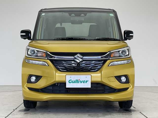 スズキ ソリオ バンディット HV MV 愛知県 2018(平30)年 3万km ラッシュイエローメタリック/ブラック2トーンルーフ スズキセーフティサポート/純正8型ナビ/片側パワースライド/全方位カメラ/レーダークルーズコントロール/バックカメラ/コーナーセンサー/純正アルミホイール/LEDヘッドライト/オートマチックハイビーム/ETC/衝突軽減システム/フルセグ/CD DVD/Bluetooth/ステアリングスイッチ/スマートキー/プッシュスタート