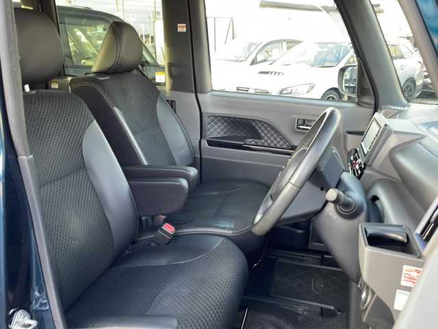 ダイハツ タント カスタム RS セレクション 山形県 2020(令2)年 2.6万km ブラックマイカメタリック/レーザーブルークリスタルシャイン 2トーン 禁煙車/4WD/スマートアシスト/レーンキープアシスト/横滑り防止装置/前後コーナーセンサー/前方ドライブレコーダー/オートマチックハイビーム/社外SDナビ/フルセグ/テレビキャンセラー/両側パワースライドドア/ステアリングスイッチ/アイドリングストップ/ハーフレザー/前席シートヒーター/ETC/純正ゴムマット/純正アルミホイール/LEDヘッドライト/フォグランプ/電動格納ミラー/ドアバイザー