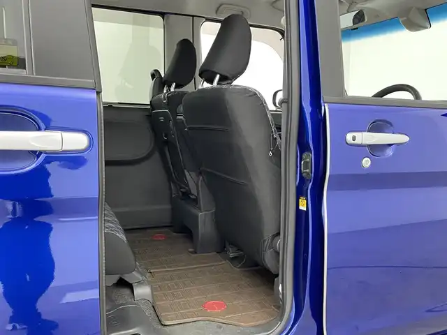 ダイハツ タント カスタム X トップED SAⅡ 大分県 2015(平27)年 5.6万km ディープブルークリスタルマイカ ワンオーナー/禁煙車/純正8型ナビ/・フルセグTV、DVD再生可、AM/FM/・Bluetooth、HDMI、USB/ステアリングスイッチ/バックカメラ/左側電動スライドドア/スマートアシスト2/・衝突被害軽減ブレーキ/・車線逸脱警報/・誤発進抑制機能（前後）/・先行車発進お知らせ/オートライト/LEDヘッドランプ/LEDフォグランプ/プッシュスタート/スマートキー×2/リアサンシェード/純正14インチアルミホイール/純正シートカバー/純正フロアマット（ラバー）/純正ドアバイザー/点検記録簿（H28.6/H29.7/H31.7/R5.7）