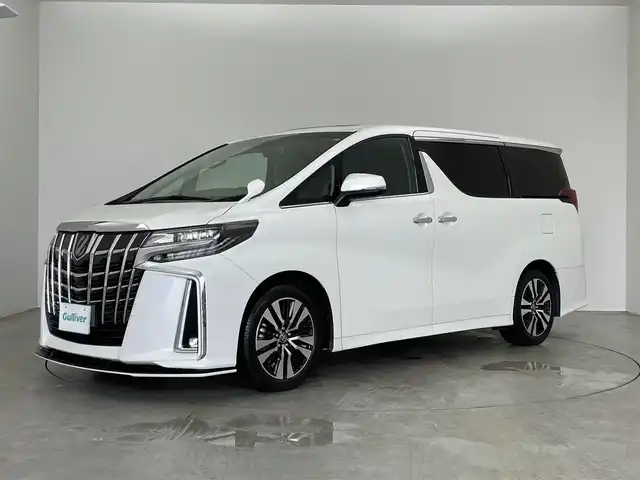 トヨタ アルファード S Cパッケージ 埼玉県 2021(令3)年 3.3万km ホワイトパールクリスタルシャイン 社外エアロ　サンルーフ　純正９インチナビ　バックカメラ　ＢＳＭ　ビルトインＥＴＣ２．０　デジタルインナーミラー　シートヒーター　ベンチレーション　メモリシート　レーダークルーズ　　三眼ＬＥＤ　地デジTV