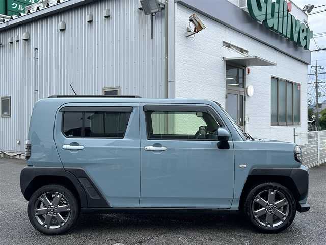 ダイハツ タフト G ターボ 静岡県 2020(令2)年 1.4万km レイクブルーメタリック 純正ECLIPSE　SDナビ（FM/AM/CD/BT/フルセグTV）/ドライブレコーダー/アラウンドビューモニター/クルーズコントロール（追従走行有り）/パーキングアシスト/シートヒーター（D/N席）/ムーンルーフ/USB接続/ルーフレール/アイドリングストップ