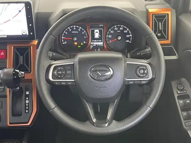 ダイハツ タフト G ターボ 愛知県 2021(令3)年 1.2万km フォレストカーキメタリック 純正9型ナビ　フルセグＴＶ　カープレイ対応　全方位カメラ　ガラスルーフ　シートヒーター　電動パーキング　ルーフレール　スマアシIII　衝突軽減　追従クルコン　ＬＥＤオートライト　コーナーセンサー フォグランプ　ETC 純正ドラレコナビ連動　禁煙車
