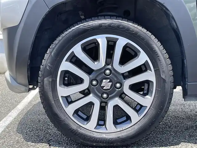 スズキ ハスラー Jスタイル Ⅱ 富山県 2016(平28)年 5.7万km クールカーキパールメタリック/ホワイト2トーンルーフ ワンオーナー/ストラーダナビ/　(Bluetooth/CD/DVD)/フルセグTV/バックモニター/デュアルカメラブレーキサポート/・誤発進抑制機能/・車線逸脱警報機能/・ふらつき警報機能/・先行車発進お知らせ機能/HIDヘッドランプ/オートライト/オートエアコン/ステアリングスイッチ/合皮/ファブリックコンビシート/前席シートヒーター/純正15インチアルミホイール/キーレスプッシュスタートシステム/禁煙車