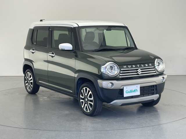 スズキ ハスラー Jスタイル Ⅱ 長野県 2016(平28)年 5.7万km クールカーキパールメタリック/ホワイト2トーンルーフ ワンオーナー/ストラーダナビ/　(Bluetooth/CD/DVD)/フルセグTV/バックモニター/デュアルカメラブレーキサポート/・誤発進抑制機能/・車線逸脱警報機能/・ふらつき警報機能/・先行車発進お知らせ機能/HIDヘッドランプ/オートライト/オートエアコン/ステアリングスイッチ/合皮/ファブリックコンビシート/前席シートヒーター/純正15インチアルミホイール/キーレスプッシュスタートシステム/禁煙車