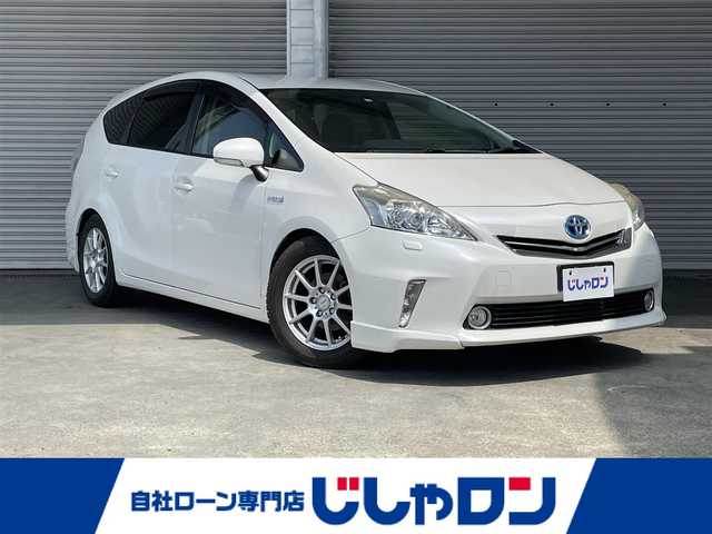 トヨタ プリウス α G ツーリングセレクション 茨城県 2012(平24)年 9万km ホワイトパールクリスタルシャイン (株)IDOMが運営する【じしゃロン水戸店】の自社ローン専用車両になりますこちらは現金またはオートローンご利用時の価格です。自社ローンご希望の方は別途その旨お申付け下さい/社外DVD/バックカメラ/ETC/フルセグTV/スペアタイヤ