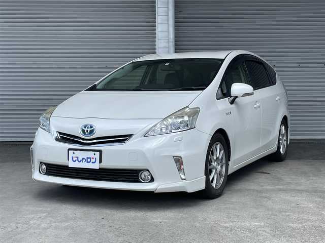 トヨタ プリウス α G ツーリングセレクション 茨城県 2012(平24)年 9万km ホワイトパールクリスタルシャイン (株)IDOMが運営する【じしゃロン水戸店】の自社ローン専用車両になりますこちらは現金またはオートローンご利用時の価格です。自社ローンご希望の方は別途その旨お申付け下さい/社外DVD/バックカメラ/ETC/フルセグTV/スペアタイヤ