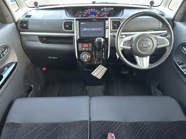 ダイハツ タント カスタム RS 愛媛県 2014(平26)年 7.4万km パールホワイトⅢ 禁煙車/登録時走行距離：73977km/ワンオーナー/純正ナビ/BT/フルセグTV/両側パワースライドドア/ビルトインETC/LEDヘッドランプ/オートライト/オートエアコン/本革巻きステアリング/ステアリングスイッチ/純正アルミホイール/プッシュボタンスタート/イモビライザー/アルパインツイータ
