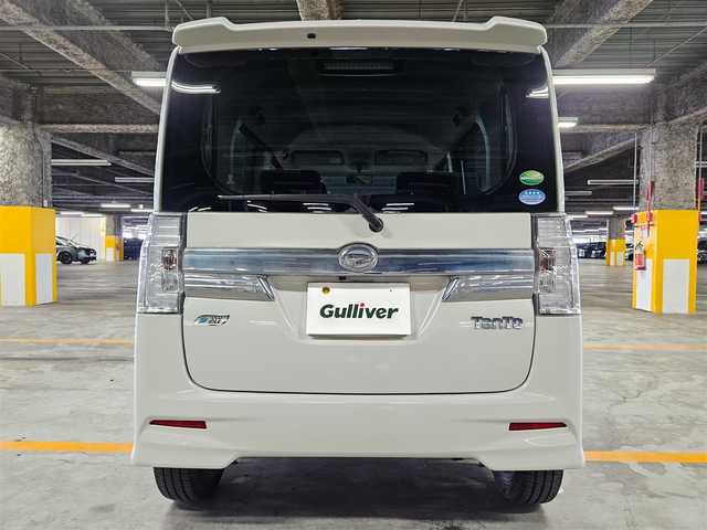 ダイハツ タント カスタム RS 愛媛県 2014(平26)年 7.4万km パールホワイトⅢ ワンオーナー/純正8型ナビ/フルセグTV/両側パワースライドドア/ビルトインETC/LEDヘッドランプ/オートライト/オートエアコン/本革巻きステアリング/ステアリングスイッチ/純正15インチアルミホイール/キーフリーシステム/プッシュボタンスタート/イモビライザー/禁煙車