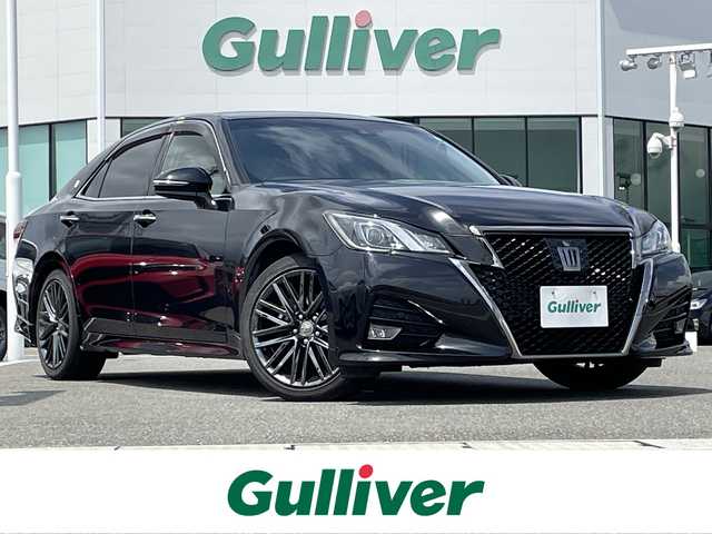 トヨタ クラウン アスリート S-T 佐賀県 2017(平29)年 11万km プレシャスブラックパール 黒革シート/純正８インチSDナビ/・フルセグTV/CD/DVD/SD/USB/Bluetooth/バックカメラ/レーダークルーズコントロール/プリクラッシュセーフティ/レーンディパーチャーアラート/クリアランスソナー/ビルトインETC/D＋N席パワーシート/ISOFIX対応/革巻きステアリング/ステアリングリモコン/純正18インチアルミホイール/純正LEDヘッドライト/純正LEDフォグライト/純正ドアバイザ―/新車保証書/取扱説明書