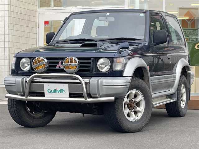 三菱 パジェロ XR－Ⅰ メタルトップ ワイド 道央・札幌 1995(平7)年 4.8万km ネアーズブルー/ハミルトンシルバー ・４WD/・CDチェンジャー/・背面タイヤ/・ハードタイヤカバー/・フォグランプ/・バンパーガード/・積込冬タイヤアルミホイールセット/・電動格納ミラー/・純正フロアマット/・取扱説明書/・スペアキー