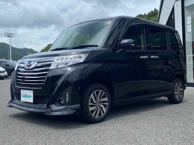 ダイハツ トール カスタムG SAⅡ 兵庫県 2018(平30)年 4.9万km ブラックマイカメタリック 純正SDナビ/(AM/FM/CD/DVD/BT)/フルセグテレビ/ETC/ドライブレコーダー/クルーズコントロール/ドアバイザー/プッシュスタート/両側パワースライドドア/LEDヘッドライト/ステアリングスイッチ/衝突軽減