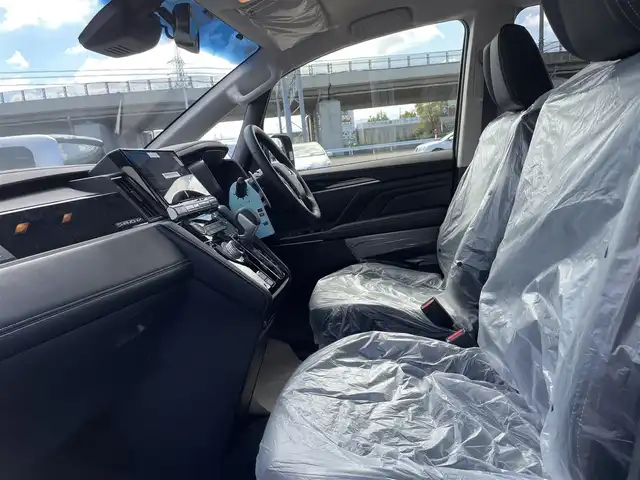 三菱 デリカＤ：５ シャモニー 石川県 2025(令7)年 0.1千km 黒Ⅱ 登録済未使用車/D:5専用11型アルパインナビ/フルセグTV/12.8型フリップダウンモニター/全方位カメラ/レーダークルーズ/衝突軽減ブレーキ/両側パワースライド/パワーバックドア/LEDヘッドライト/ハーフレザーシート/シートヒーター/スマートキー/プッシュスタート/電動ミラー/レーンキープアシスト/保証書/取説