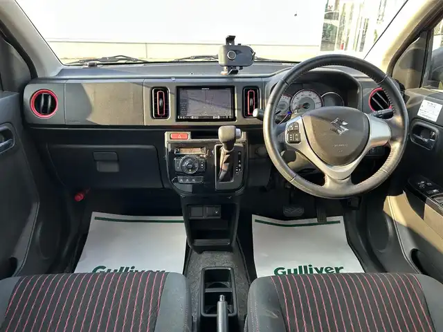 スズキ アルト ターボRS 山形県 2016(平28)年 6.5万km ピュアレッド 社外メモリーナビ/・フルセグTV/AM/FM/DVD/Bluetooth/禁煙車/衝突被害軽減システム/バックカメラ/ターボ/オートライト/アイドリングストップ/横滑り防止装置/LEDライト/スマートキー/ヒートシーターD席/純正アルミ/ETC/ドアバイザー