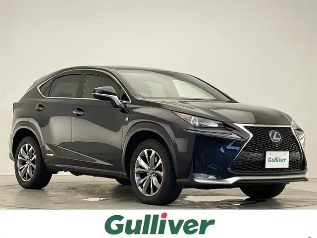 レクサス ＮＸ 300h Fスポーツ 滋賀県 2015(平27)年 6.8万km グラファイトブラックガラスフレーク 9.8インチ純正ナビ/CD/DVD/TV/Bluetooth/ブルーレイ/クルーズコントロール（追従）/デジタルインナーミラー/ドラレコ（前方JADO G100+）/オートホールド/ステアリングヒーター/パワーシート（D＋N席）/シートヒーター（D＋N席）/LEDヘッドライト
