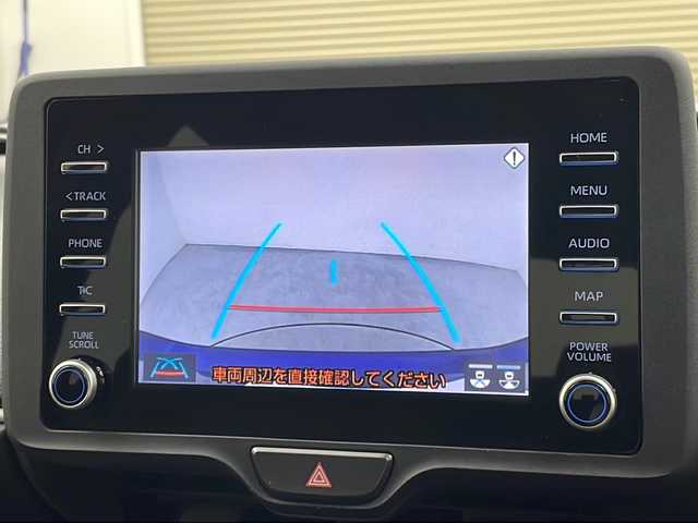 トヨタ ヤリス ハイブリッド X 秋田県 2023(令5)年 4.6万km ダークブルーマイカM 4WD/純正ナビ（AM/FM/BT）/バックカメラ/ETC/車線逸脱警報/オートライト/オートハイビーム/ワイパーデアイサー/ドライブレコーダー/スマートキー/スペアキー/横滑り防止装置