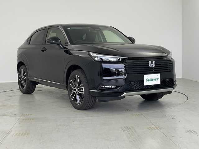 ホンダ ヴェゼル ハイブリッド e:HEV Z 茨城県 2025(令7)年 0.1千km クリスタルブラックパール ワイヤレス充電　純正ナビ　バックモニター　シートヒーター　アダプティブクルーズコントロール　衝突軽減ブレーキ　ブラインドスポットモニター　ビルトインＥＴＣ２．０　純正１８インチアルミホイール　禁煙車
