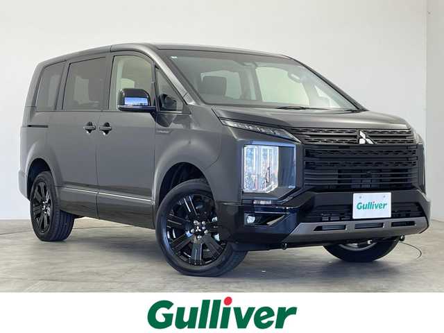 三菱 デリカＤ：５ シャモニー 群馬県 2025(令7)年 0.1千km グレーⅡ 登録済未使用車　フリップダウンモニター　ＡＬＰＩＮＥナビ　アラウンドビューモニター　両側パワースライドドア　レーダークルーズコントロール　ＬＥＤ　シートヒーター　ステアリングヒーター　パドルシフト