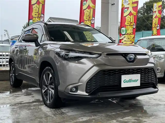 トヨタ カローラ クロス ハイブリッド Z 兵庫県 2023(令5)年 1.6万km アバンギャルドブロンズメタリック ワンオーナー/純正ナビ/全方位カメラ/フルセグTV/Bluetooth接続可/DVD再生可/ビルトインETC2.0/前後ドラレコ/黒ハーフレザーシート/前2席シートヒーター/純正アルミホイール/LEDヘッドライト/AUTOライト/LEDフォグライト/パワーバックドア/ステアリングリモコン/トヨタセーフティセンス/レーダークルーズコントロール/ブラインドスポットモニター/スマートキー×2/プッシュスタート/ハイビームアシスト/レーンキープアシスト
