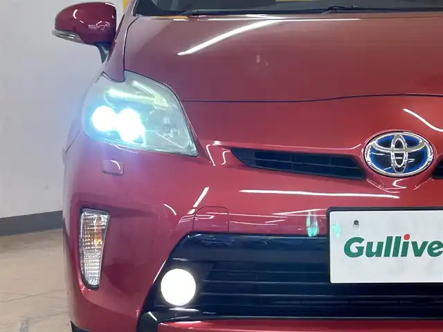 トヨタ プリウス S ツーリングセレクション 群馬県 2011(平23)年 7.9万km レッドマイカメタリック 社外8インチナビ/・AM/FM/フルセグTV/SD/・Bluetooth/CD/DVD/LEDヘッドライト/フォグランプ/ETC/純正フロアマット/純正17インチアルミホイール/スマートキー/　プッシュスタート