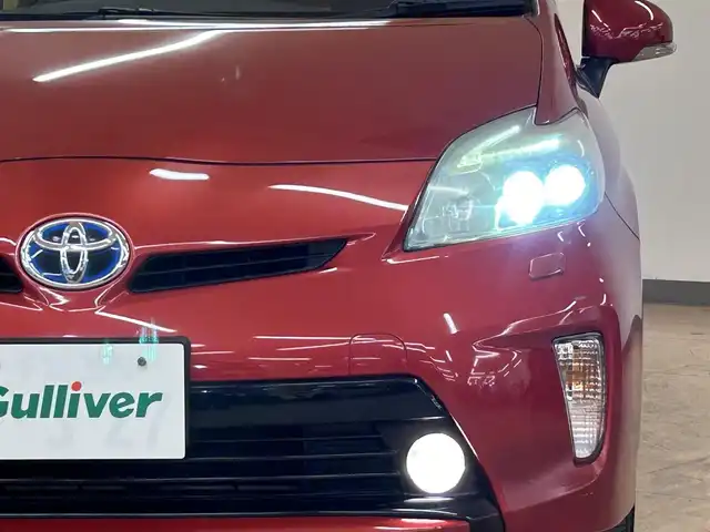 トヨタ プリウス S ツーリングセレクション 群馬県 2011(平23)年 7.9万km レッドマイカメタリック 社外8インチナビ/・AM/FM/フルセグTV/SD/・Bluetooth/CD/DVD/LEDヘッドライト/フォグランプ/ETC/純正フロアマット/純正17インチアルミホイール/スマートキー/　プッシュスタート