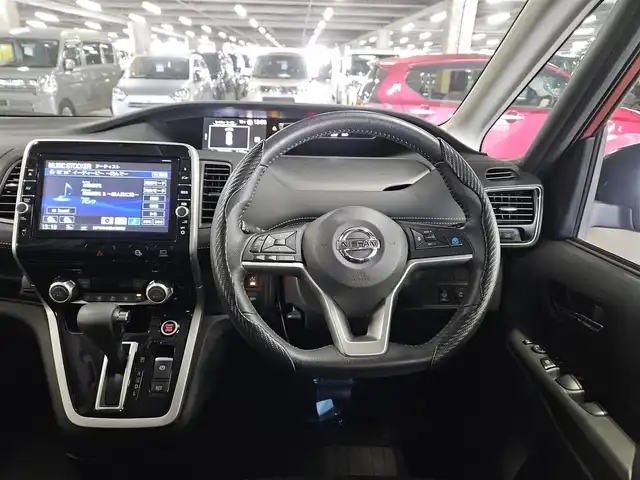 日産 セレナ ハイウェイスターVセレクションⅡ 福岡県 2019(平31)年 5.6万km マルーンレッド 純正9型ナビ/フルセグTV/両側パワースライドドア/アラウンドビューモニター/エマージェンシーブレーキ/車線逸脱警報/フロント/バックソナー/プロパイロット/セーフティパックB/・車線逸脱防止支援システム/・インテリジェントルームミラー/・踏み間違い衝突防止アシスト/・パーキングアシスト/・標識検知機能/LEDヘッドランプ/革巻きステアリング/ステアリングカバー付/レザー調シートカバー付/純正16インチアルミホイール/スマートキー/プッシュエンジンスターター/禁煙車