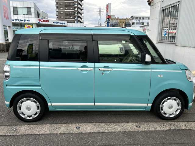 ダイハツ ムーヴ キャンバス 富山県 2019(令1)年 3.1万km ファインミントメタリック スマートキー/両側パワスラ/全周囲カメラ/社外メモリーナビ/DVD/MSV/フルセグTV/HDMI/ハンズフリー/ETC/リモコンエンジンスターター/プッシュスタート/衝突安全ブレーキ/レーンキープアシスト/オートハイビーム/オートリトラミラー/横滑り防止装置/アイドリングストップ/保証書・取説・ナビ取説