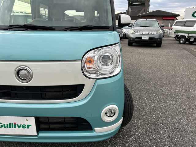 ダイハツ ムーヴ キャンバス 富山県 2019(令1)年 3.1万km ファインミントメタリック スマートキー/両側パワスラ/全周囲カメラ/社外メモリーナビ/DVD/MSV/フルセグTV/HDMI/ハンズフリー/ETC/リモコンエンジンスターター/プッシュスタート/衝突安全ブレーキ/レーンキープアシスト/オートハイビーム/オートリトラミラー/横滑り防止装置/アイドリングストップ/保証書・取説・ナビ取説