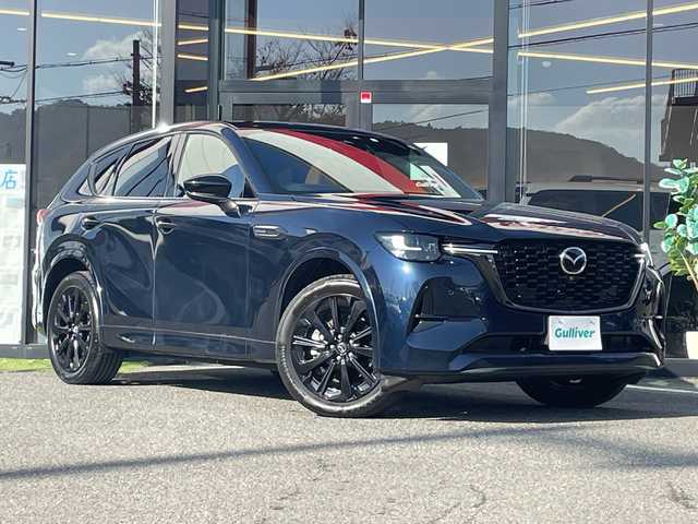 マツダ ＣＸ－６０ XD HV プレミアムスポーツ 大阪府 2023(令5)年 2.4万km ディープクリスタルブルーマイカ ワンオーナー/純正12.3型ディスプレイオーディオナビ/プレミアムサウンドBOSE/全方位カメラ/サンルーフ/レーダークルーズコントロール/シートヒーター/エアシート/電動リアゲート/パワーシート/ヘッドアップディスプレイ/純正アルミホイール/ブラインドスポットモニター/LEDヘッドライト/パドルシフト/ステアリングヒーター/レーンキープアシスト/オートマチックハイビーム/ドライブレコーダー/ETC/スマートブレーキサポート/フルセグTV/BT/USB/ワイヤレス充電/取説/保証書/スペアキーｘ１