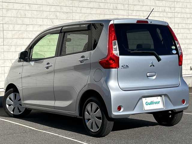 三菱 ｅＫワゴン M 茨城県 2016(平28)年 12.6万km クールシルバーメタリック 純正メモリナビ【MJ116D-WM】/(地デジTV・CD・BT・ラジオ再生)/シートヒーター/ETC/フロアマット/リモコンキー/取扱説明書